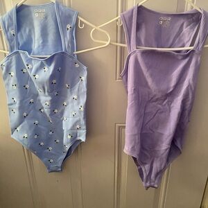 OQQ Two-Pack body’s suits size small NWOT